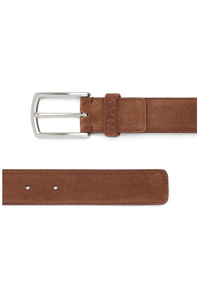 Triple Stitch Suede Belt, Alternate, color, VICUNA