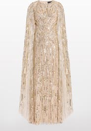 Jenny Packham Elio Sequin-Embellished Maxi Dress