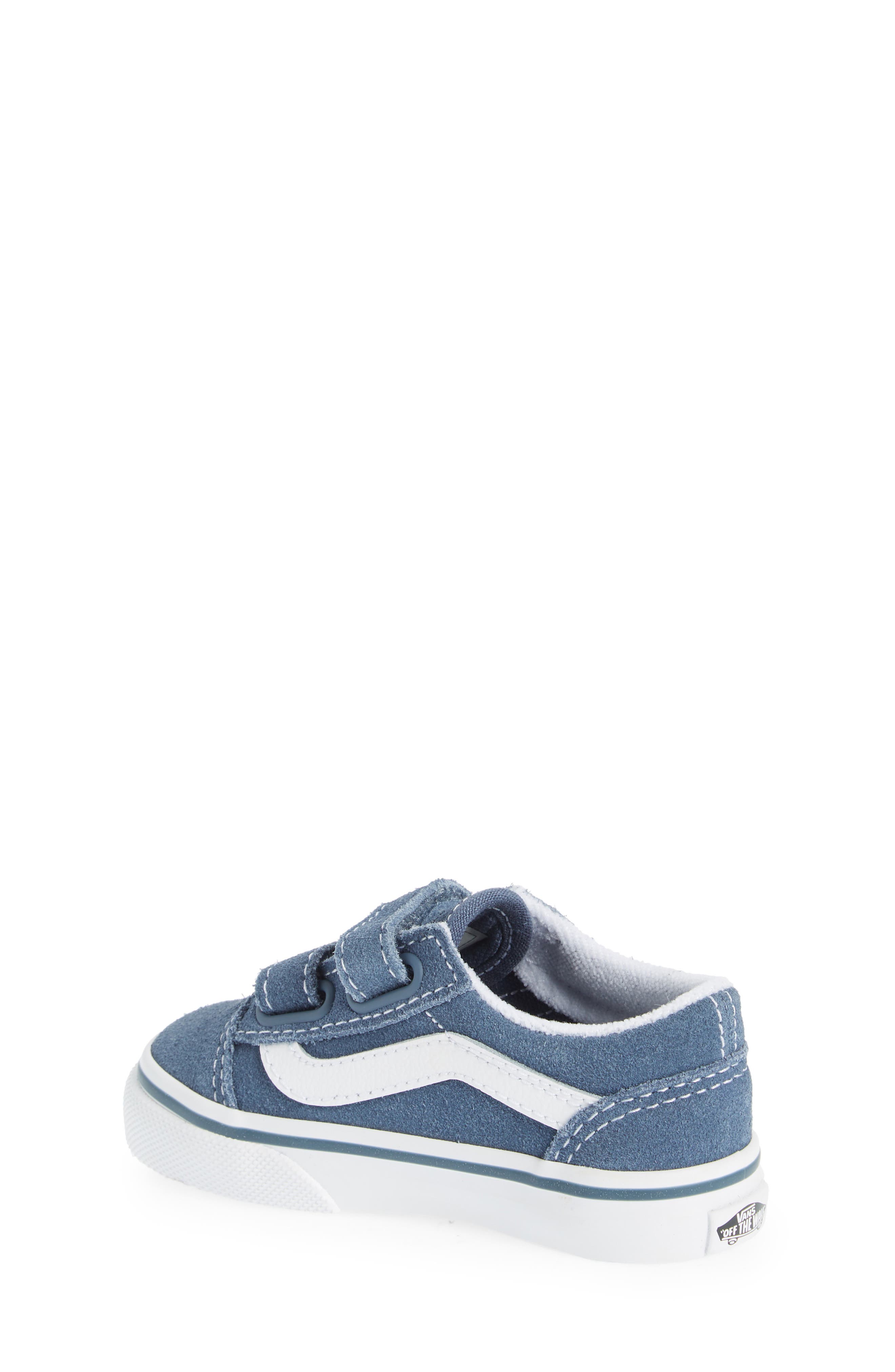 Kids' Old Skool V Low Top Sneaker, Alternate, color, SUEDE VINTAGE INDIGO