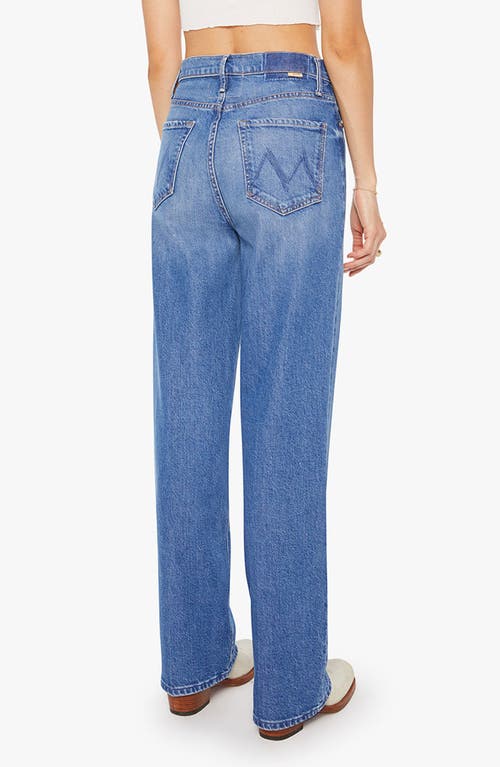 Mother Tunnel Vision Sneak High Waist Straight Leg Jeans In Blue