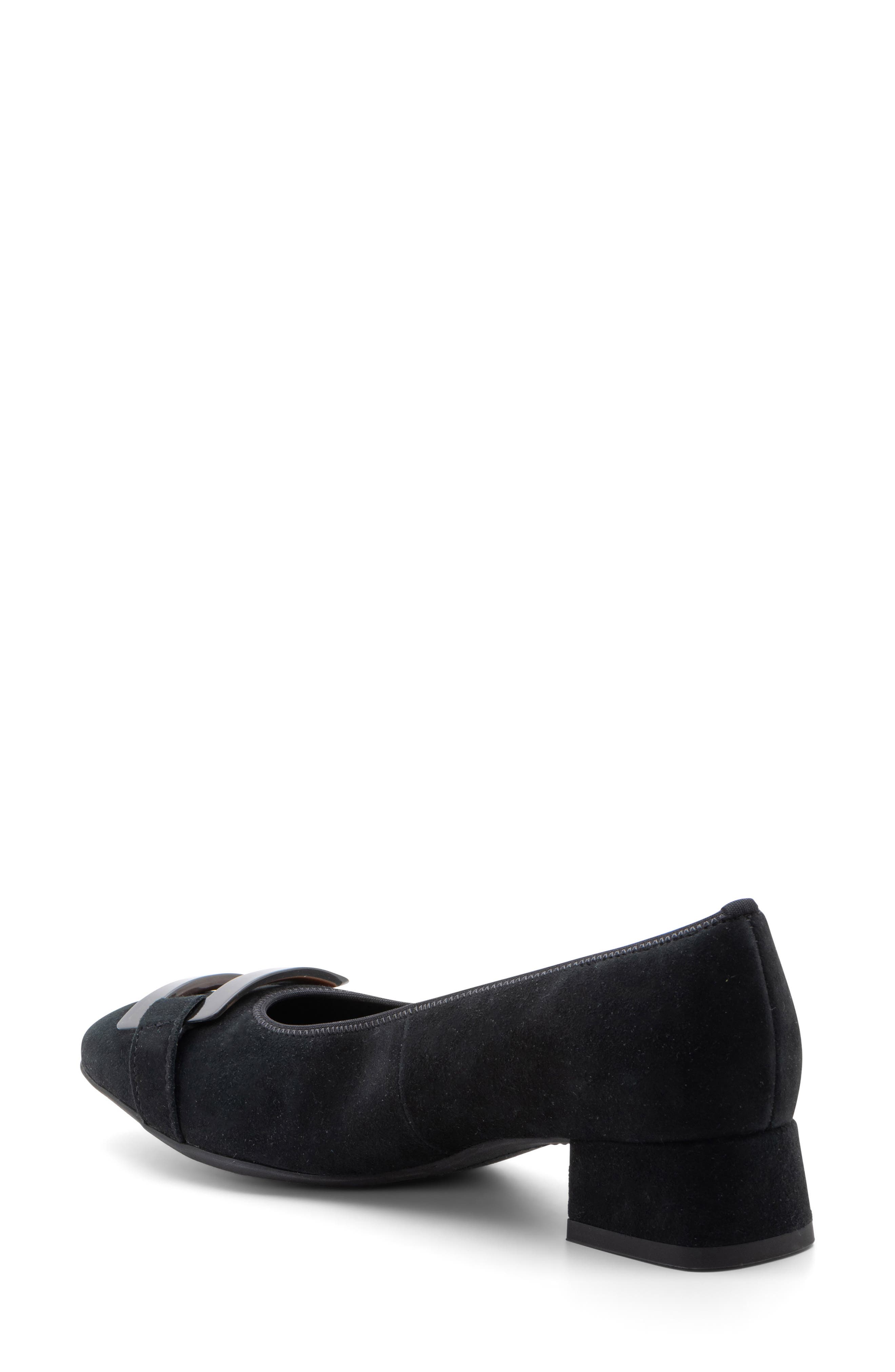 ara Gentian Pump, Alternate, color, Black Suede