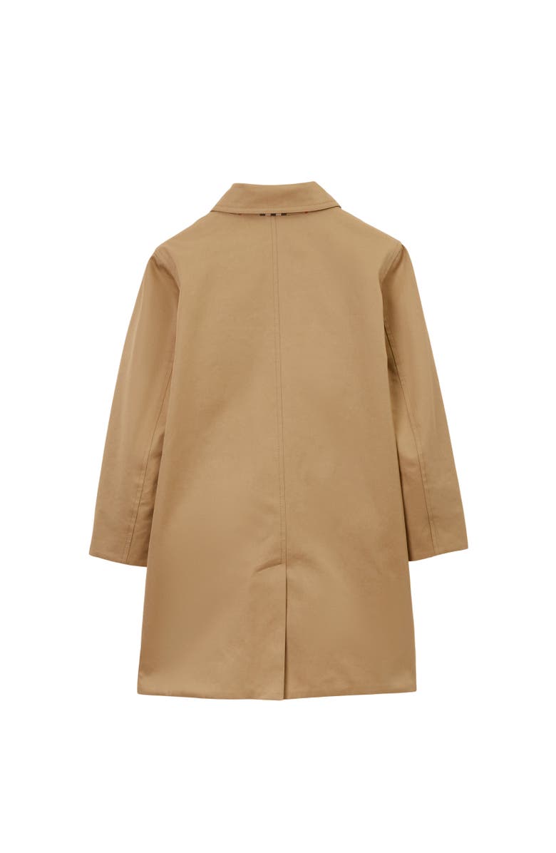 Burberry Reversible Check Gabardine Car Coat, Alternate, color, Archive Beige