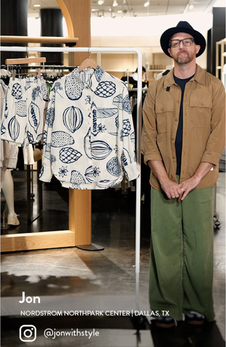 Bonnie Cotton & Linen Button-Up Shirt & Shorts Set, sales video thumbnail