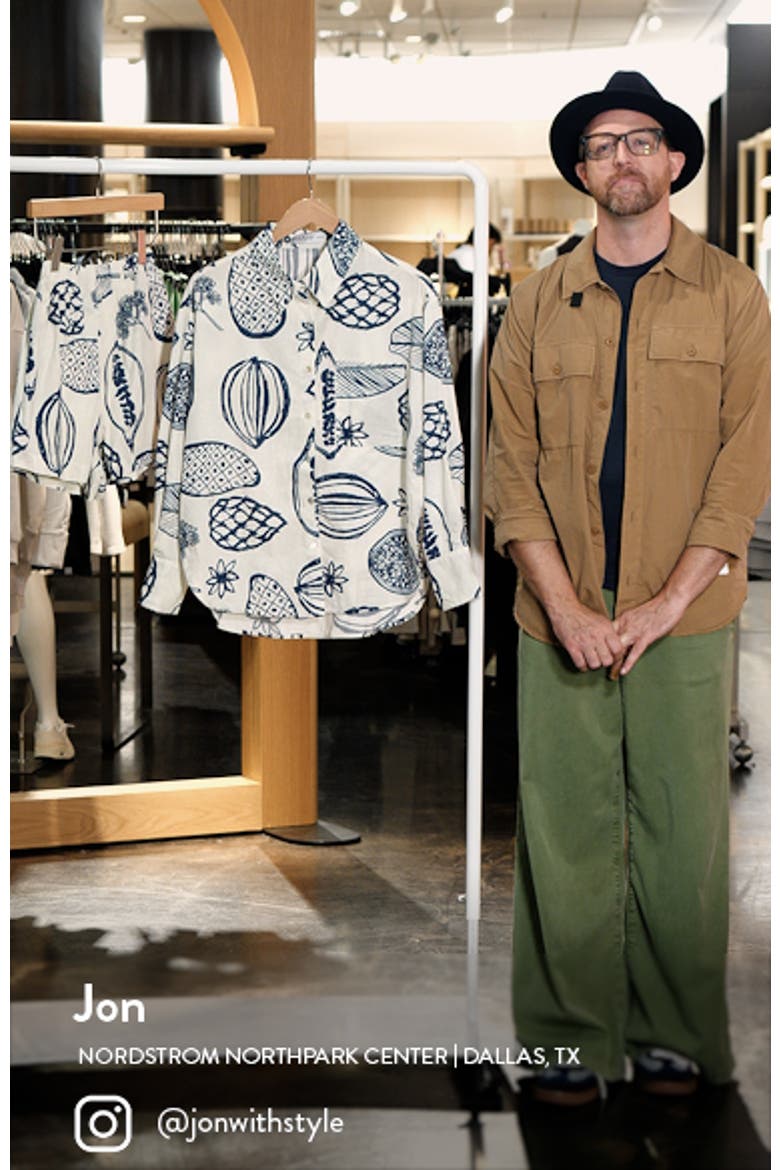 Bonnie Cotton & Linen Button-Up Shirt & Shorts Set video