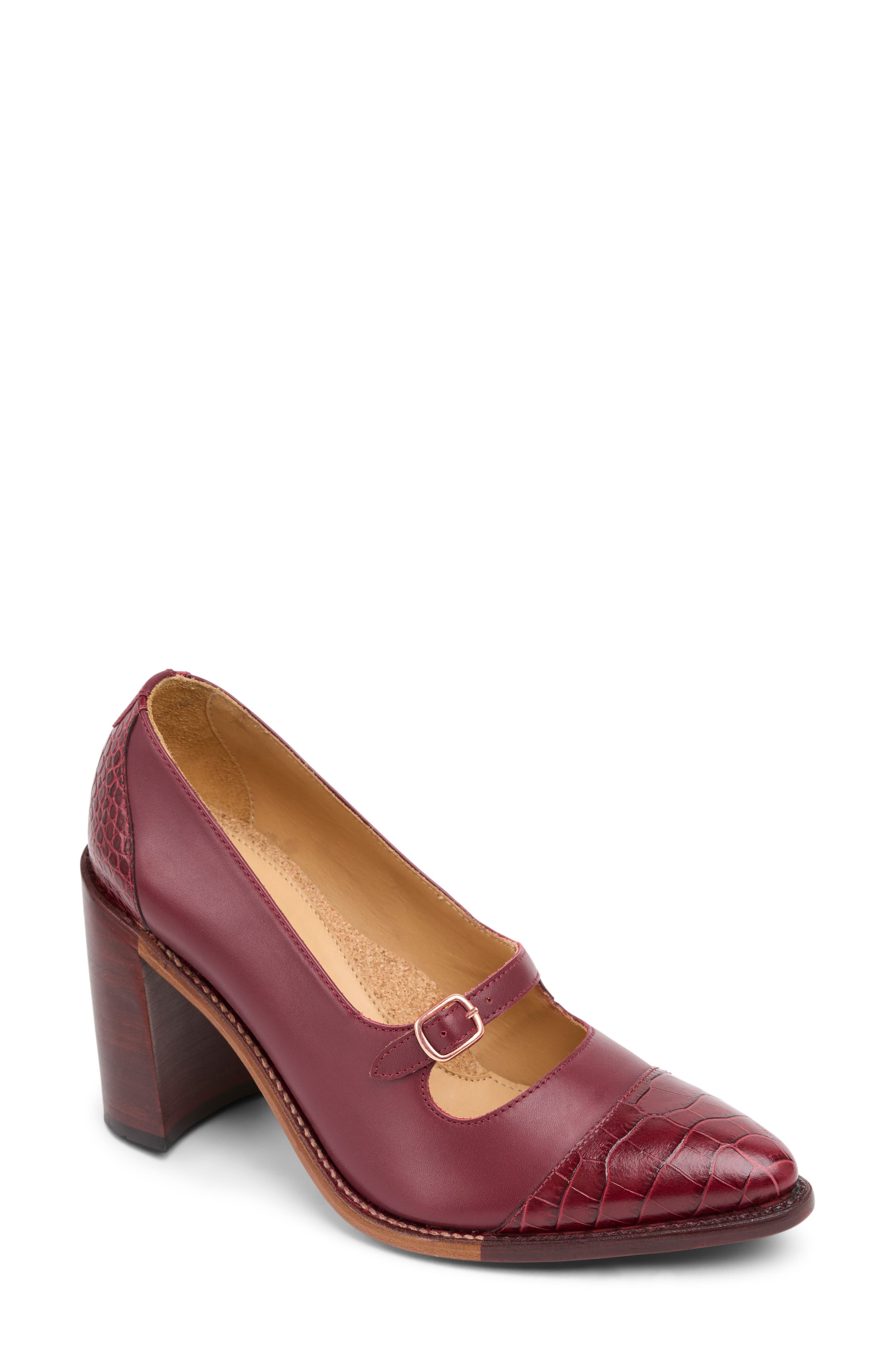 The Office of Angela Scott Miss Eliza Mary Jane Pointed Cap Toe Pump, Main, color, 