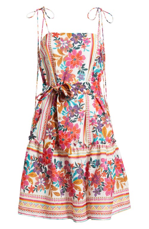 Julia Jordan Tie Shoulder Mini Dress