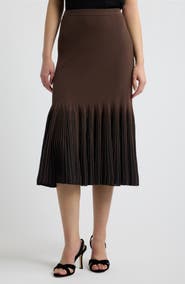 Rails Pleat Trim Sweater Skirt