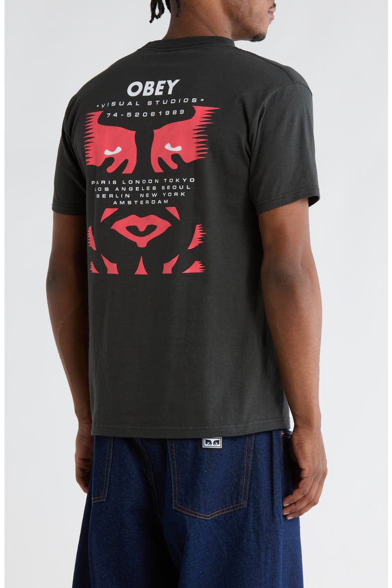 Visual Studies Graphic T-Shirt, Alternate, color, VINTAGE BLACK