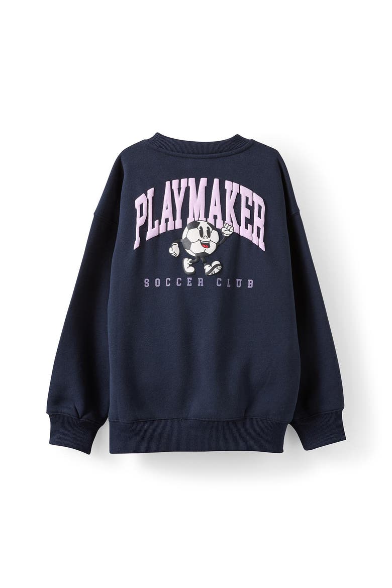 Kid's Sammy Oversized Crew, Alternate, color, Squid Ink Play Maker