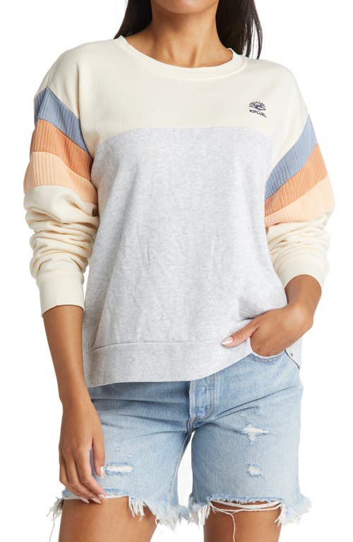 Rip Curl Melting Mixed Pullover in Off White 