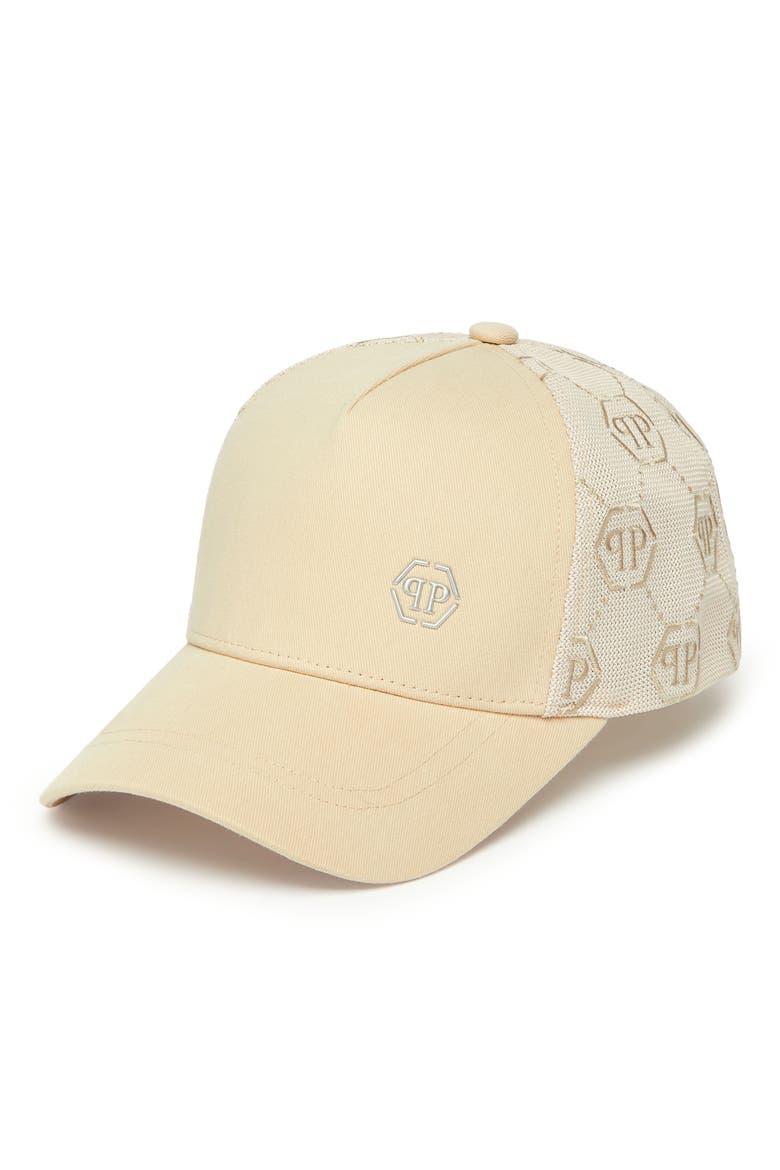 Baseball Cap Hexagon Unisex, Main, color, beige