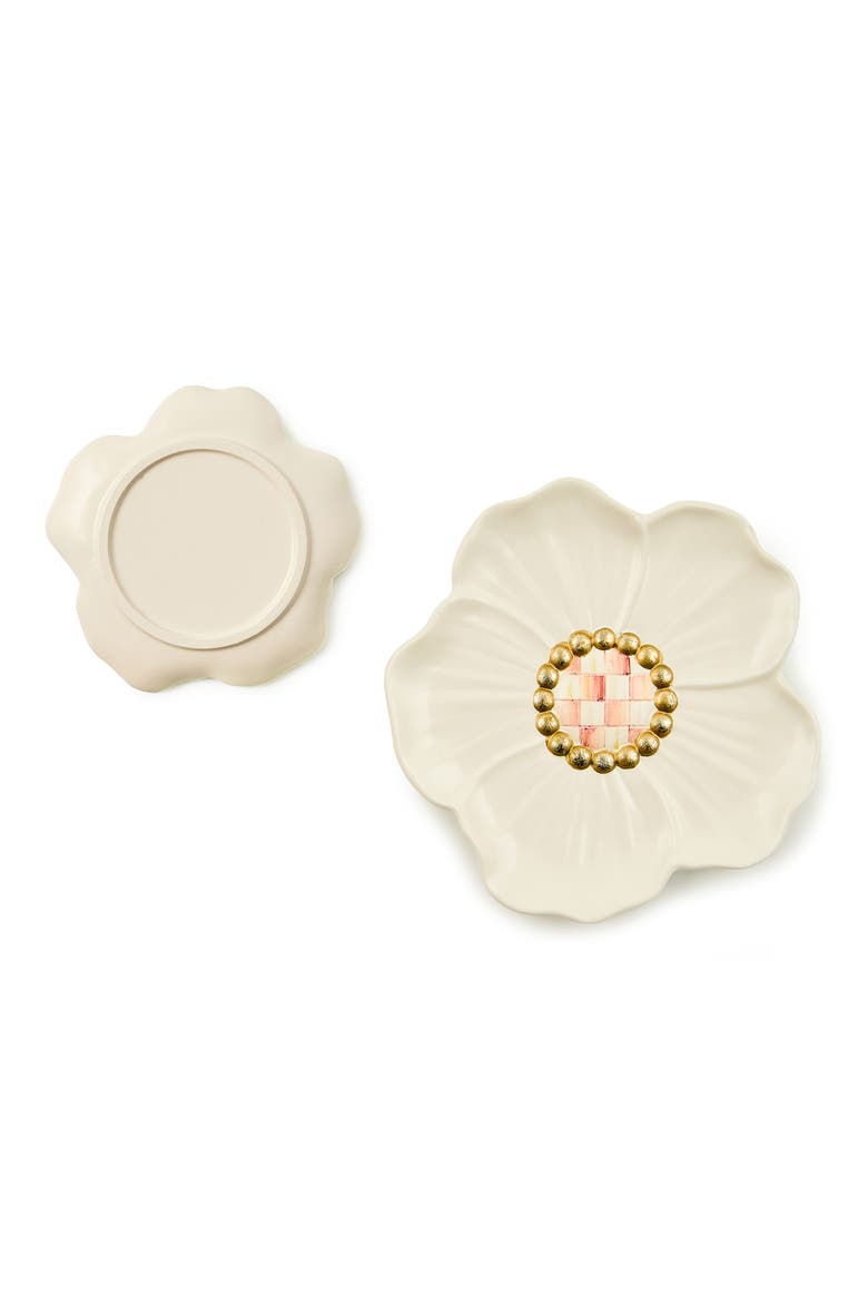 Set of 2 Rosy Flower Trinket Dishes, Alternate, color, ROSY