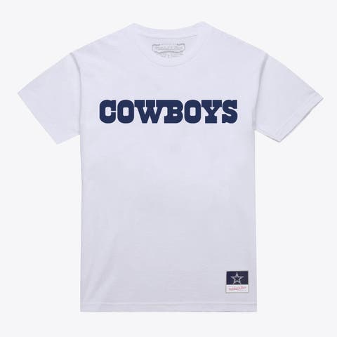 Men's Mitchell & Ness White Dallas Cowboys Monochrome T-Shirt