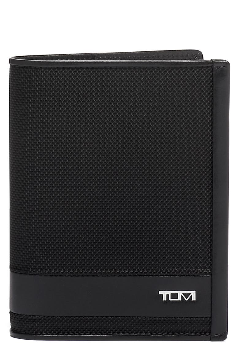 Bifold Passport Case, Main, color, BLACK