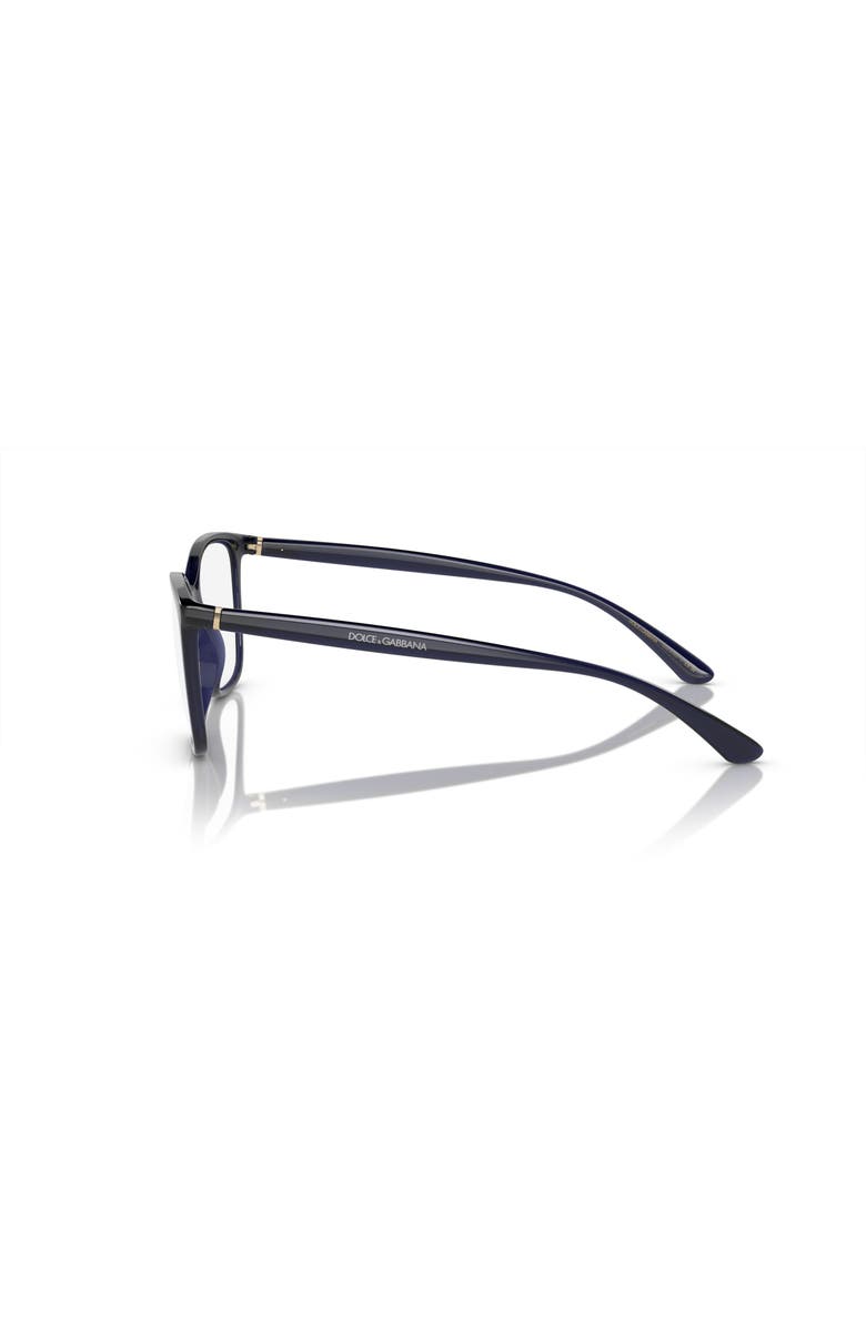 Dolce&Gabbana 54mm Rectangle optical glasses, Alternate, color, Blue