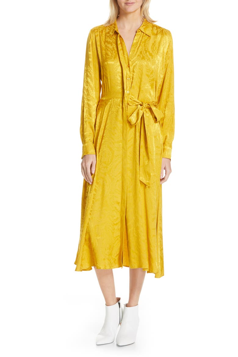 Baily Jacquard Midi Dress, Main, color, SWIRL