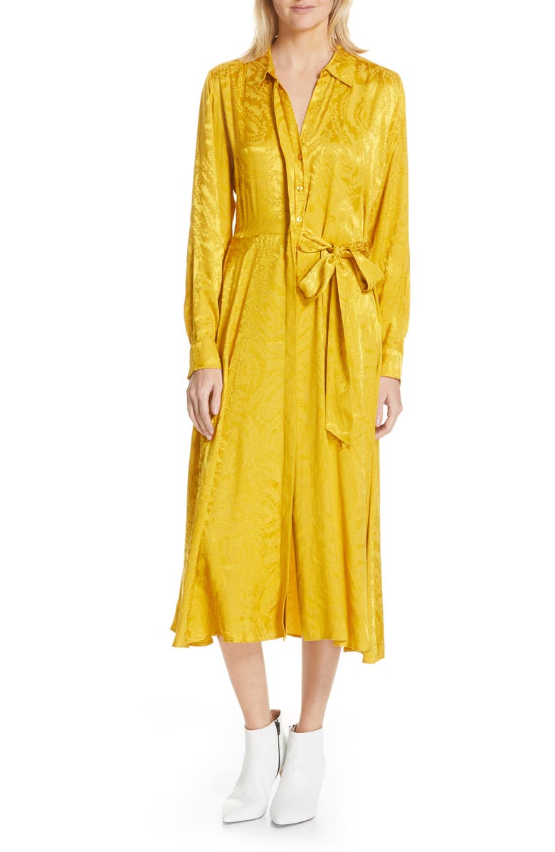 Stine Goya Baily Jacquard Midi Dress, Main, color,