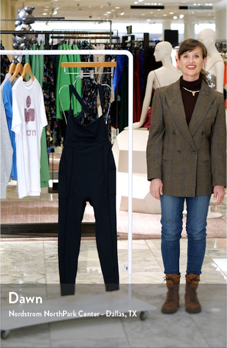 High Open Back Strappy Jumpsuit, sales video thumbnail