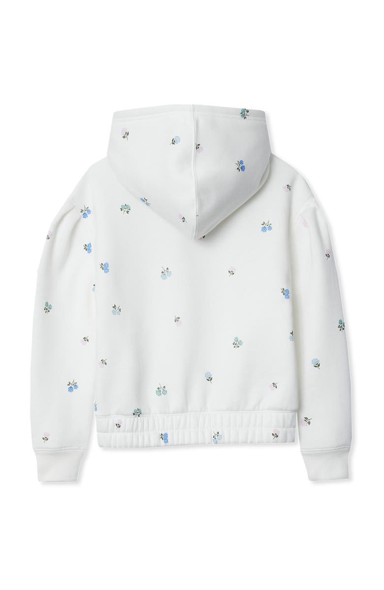 Lands' End Girls Embroidered Hoodie Sweatshirt, Alternate, color, Ditsy Roses/Ivory