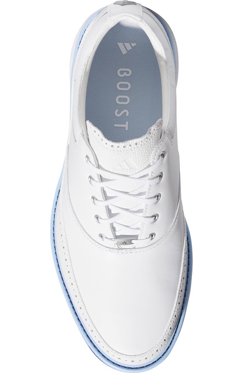 adidas MC80 Spikeless Golf Shoe, Alternate, color, White/ Blue