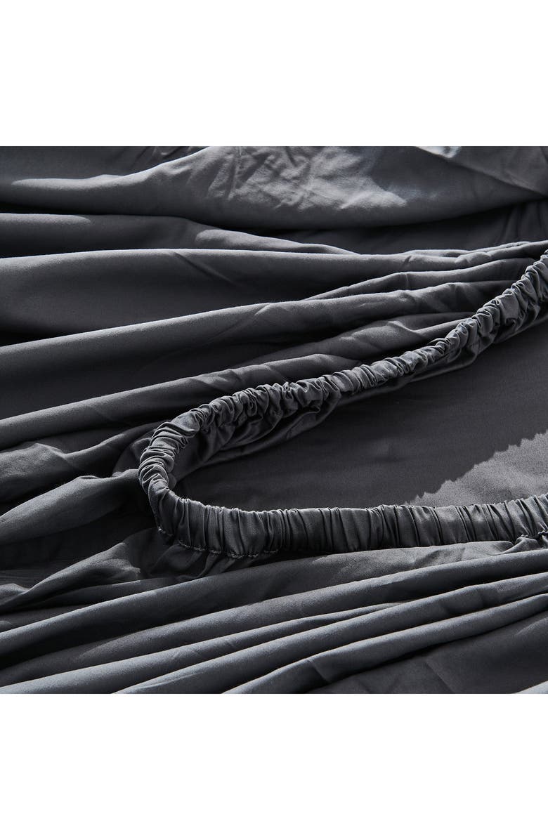 Sijo 400 Thread LuxeSoft Organic Cotton Sateen Sheet Set, Alternate, color, Storm