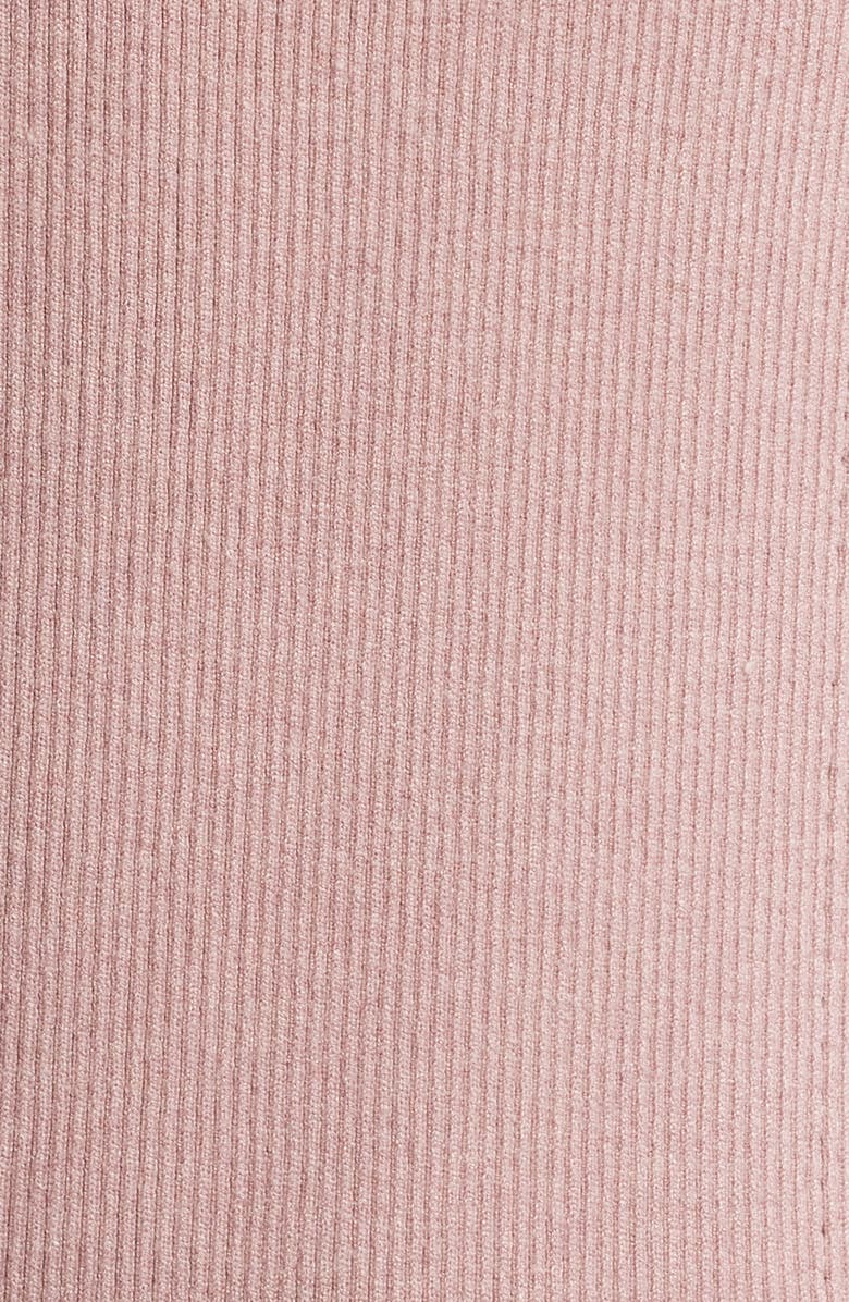 Open Edit Rib Polo Sweater, Alternate, color, Pink Timber