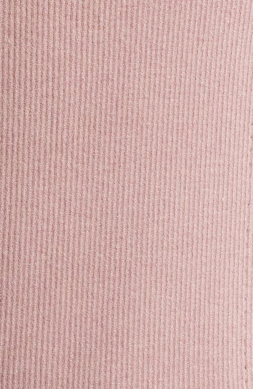 Open Edit Rib Polo Sweater In Pink Timber