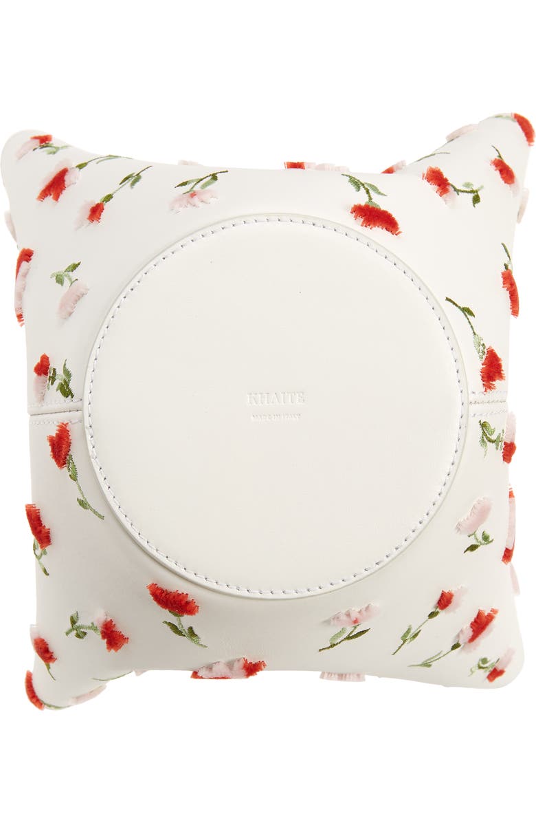 Khaite Mini Lotus Floral Embroidered Leather Tote, Alternate, color,