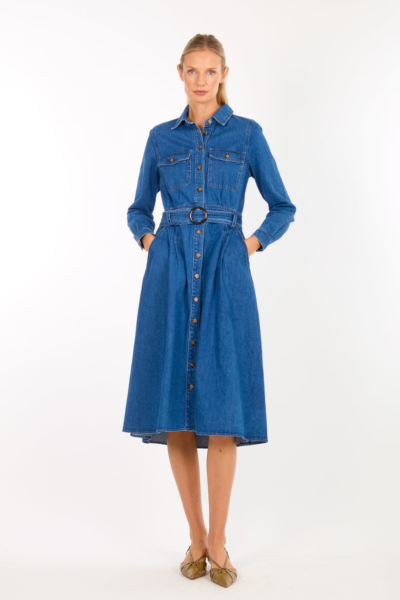 Arrowleigh Dress, Alternate, color, Denim Garment Wash