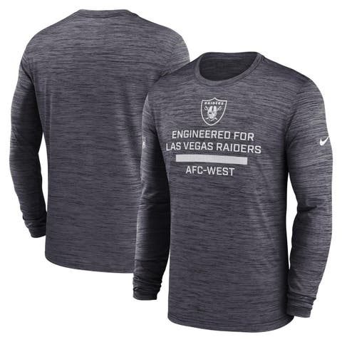 Men's Nike Black Las Vegas Raiders Sideline Velocity Performance Long Sleeve T-Shirt