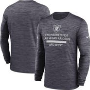 Nike Men's Nike Black Las Vegas Raiders Sideline Velocity Performance Long Sleeve T-Shirt