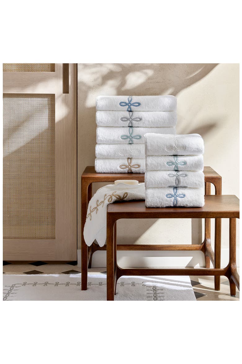 Gordian Knot Egyptian Cotton Bath Towel, Alternate, color, SILVER