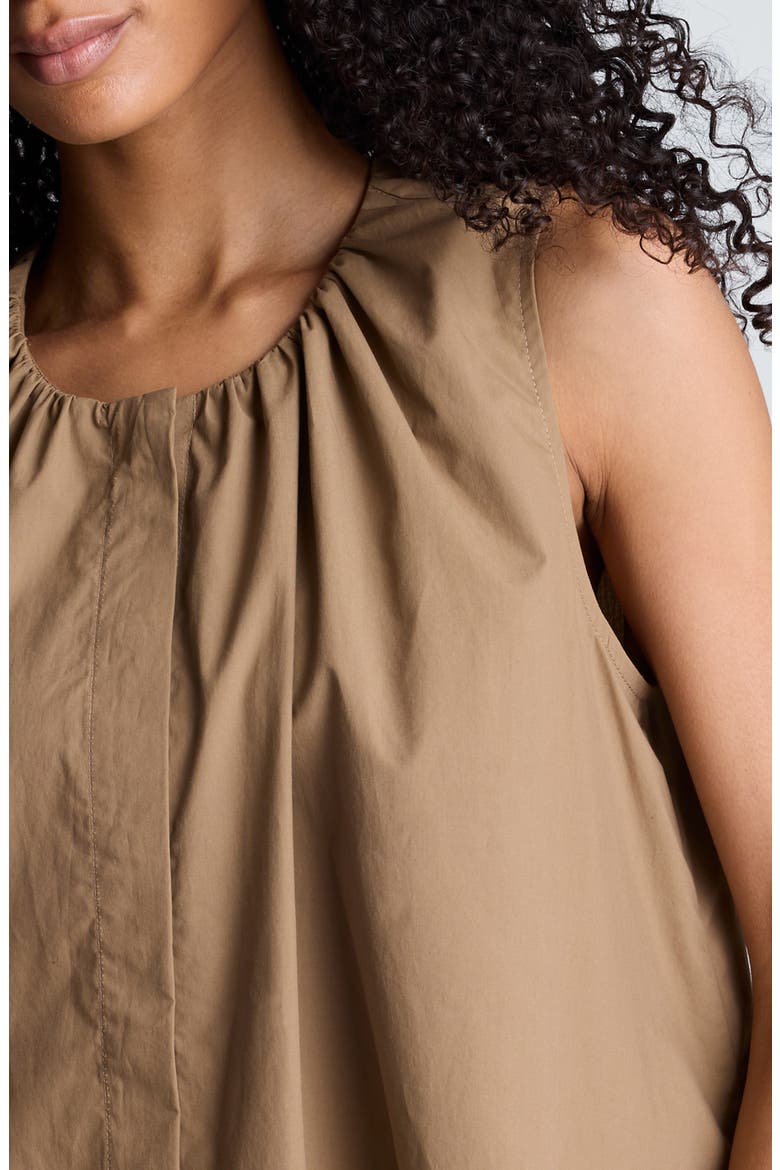 High Low Tent Shirt, Alternate, color, DARK PEANUT