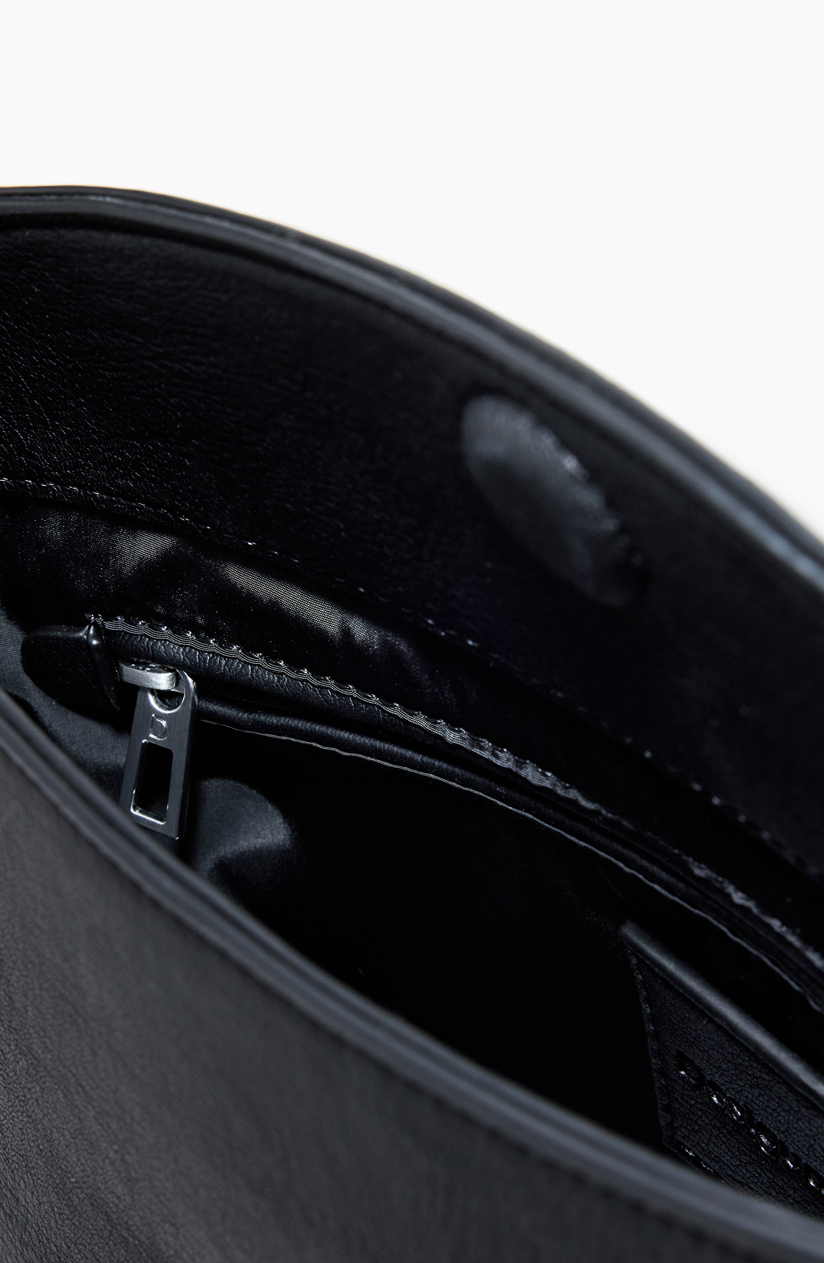 Desigual Medium Faux Leather Shoulder Bag, Alternate, color, Black