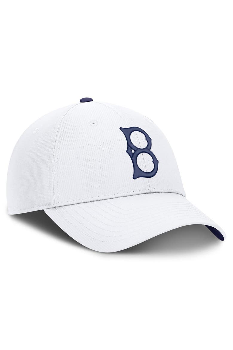 Men's Nike White Brooklyn Dodgers Cooperstown Collection Club Dri-FIT Adjustable Hat, Alternate, color, White