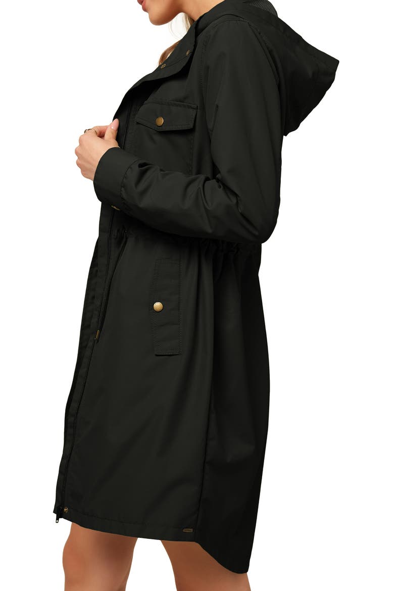Galen Hooded Jacket, Alternate, color, BLACK