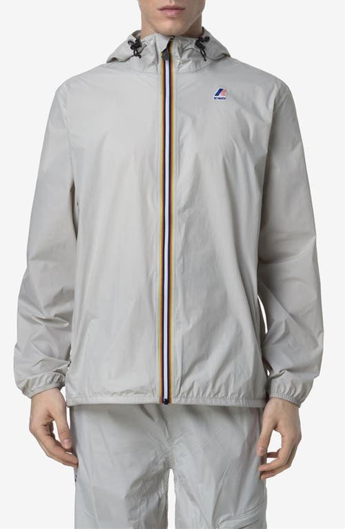 K-way Le Vrai 4.0 Claude Water Repellent Jacket In Light Grey