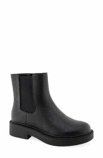 Ronnie Faux Leather Combat Boot