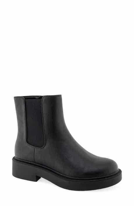 Ronnie Faux Leather Combat Boot