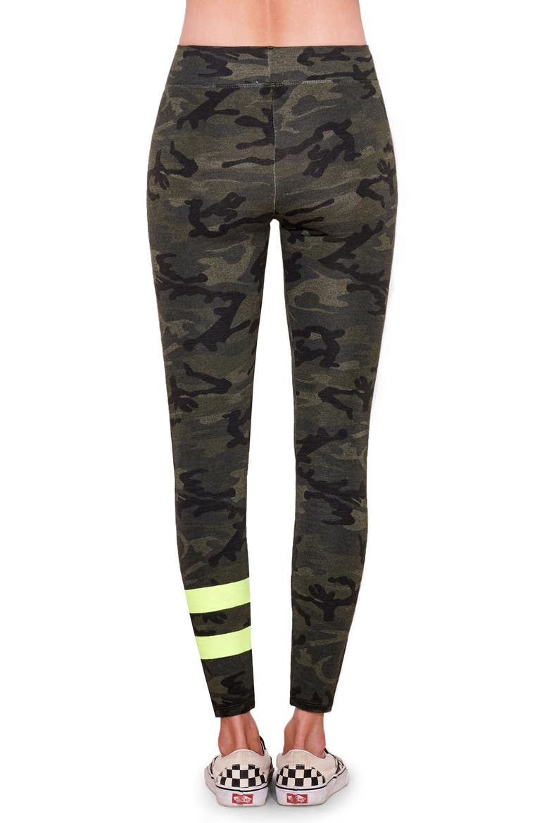 Stripe Camo Yoga Pants, Alternate, color, OLIVE