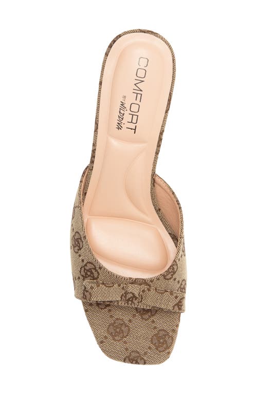 Wild Diva Lounge Cheers Kitten Heel Sandal In Brown