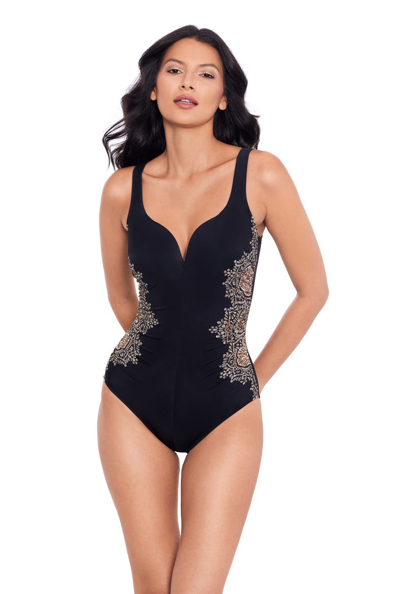 Cappadocia Temptation Underwire One-Piece Swimsuit, Alternate, color, BLM