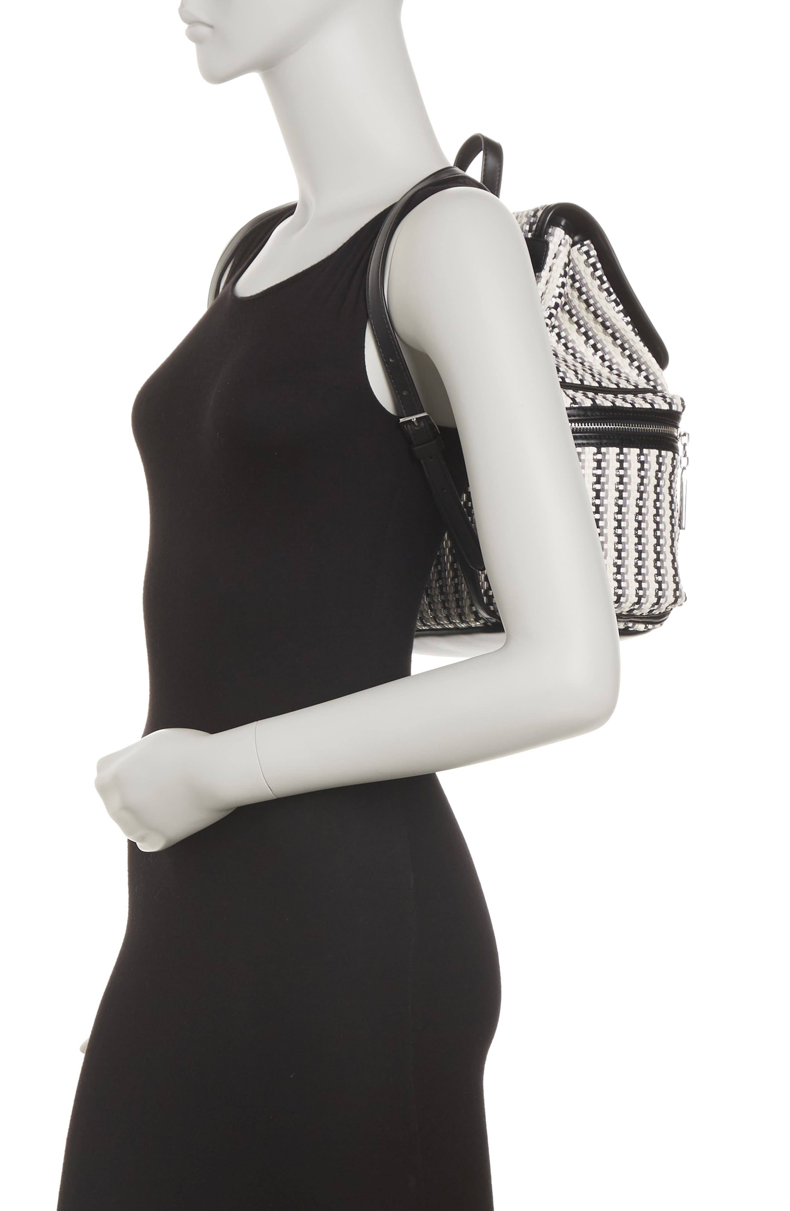 Ted Baker London Alizza Woven Drawstring Backpack, Alternate, color, 