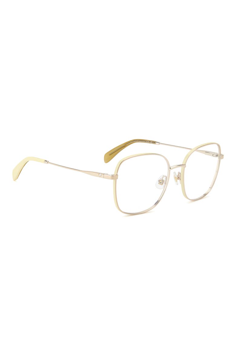 josee 53mm square reading glasses, Alternate, color, YELLOW
