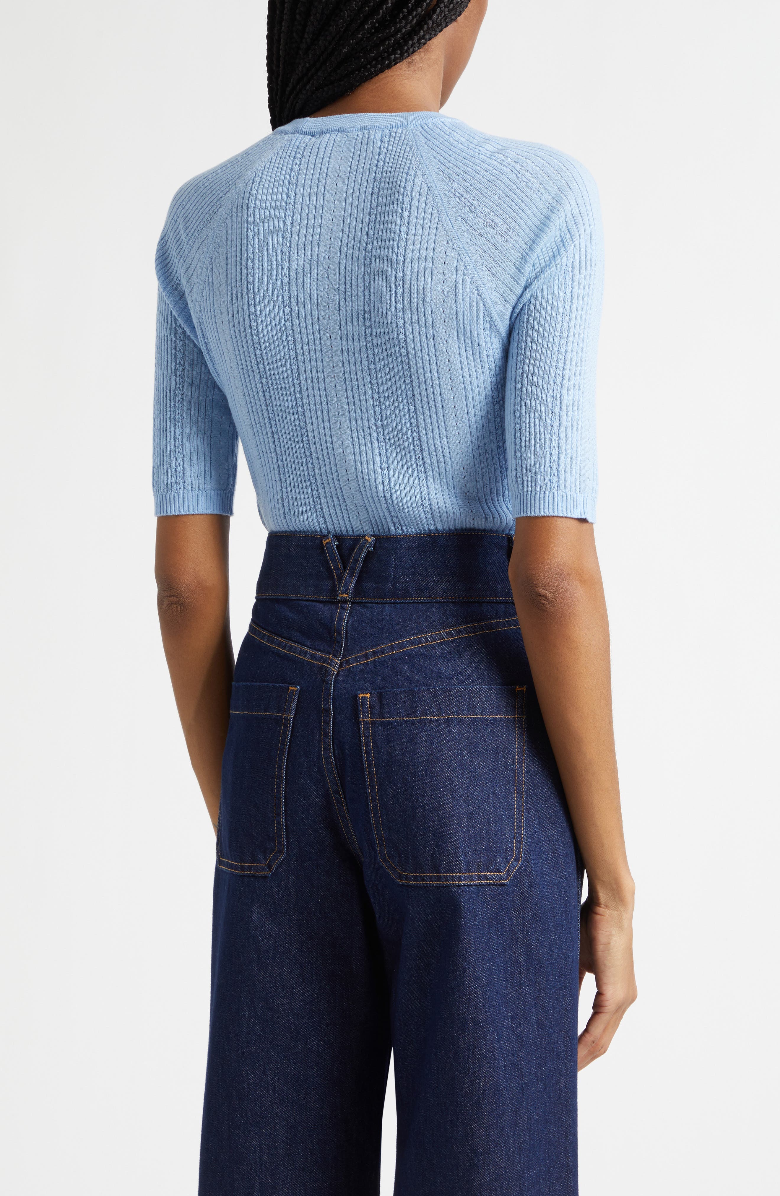 Brielle Raglan Rib Knit Top - image 2