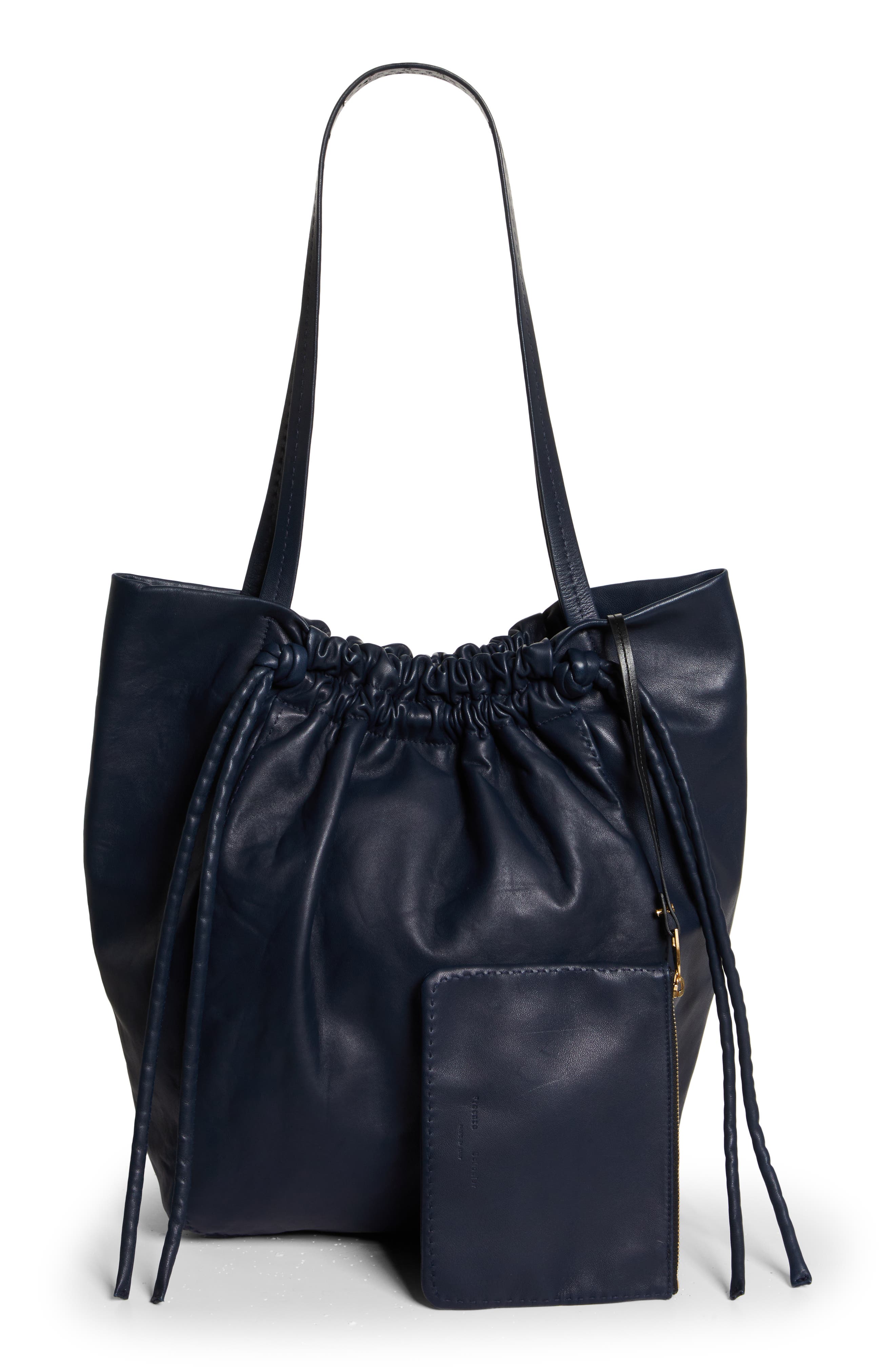 Drawstring Tote, Alternate, color, 410 DARK NAVY