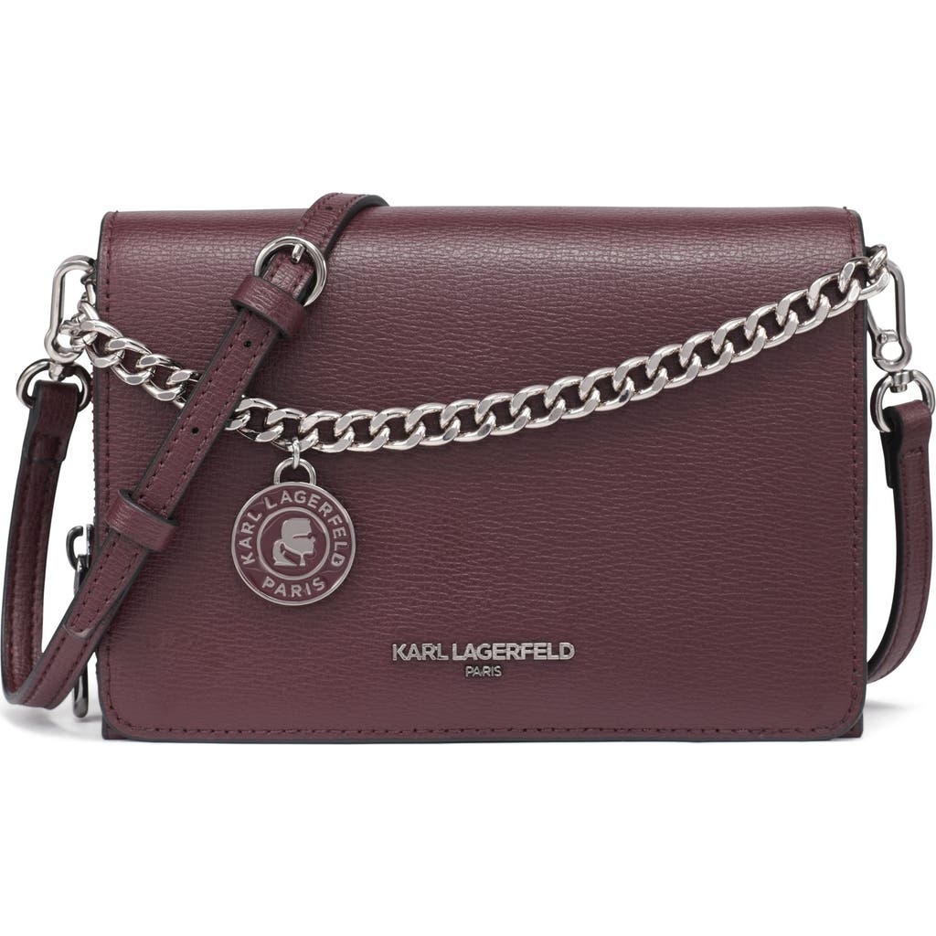 Karl Lagerfeld Paris Lourdes Crossbody In Purple