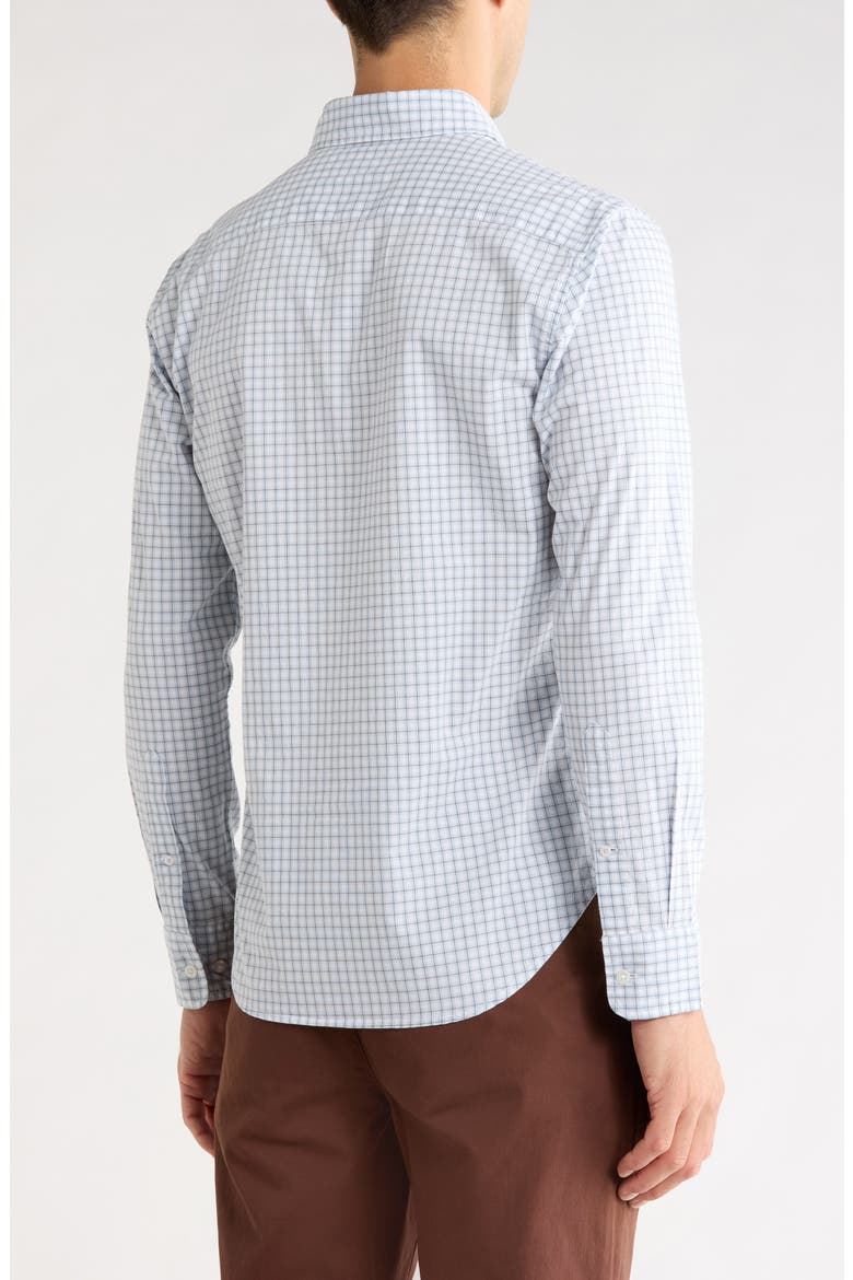 Stretch Cotton Poplin Button-Down Shirt, Alternate, color, INGRAM PLAID C18