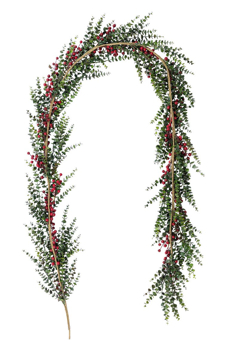 9ft Christmas PE Dripping Garland Real Touch, Alternate, color, Red