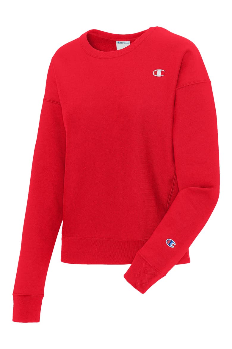 Reverse Weave® Crewneck Sweatshirt, Alternate, color, SCARLET